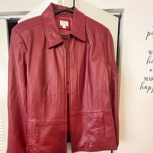 Apt 9 Lambskin Leather Jacket. Size L